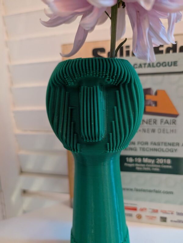 Emerald Blossom Vase